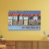 Grote Letter-scènes - Wildwood-by-the-Zee, NJ Canvas Afdruk (Insitu (Woonkamer))