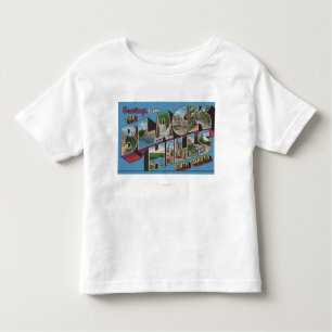 Grote Letter-scènes - zwarte heuvels, SD Kinder Shirts