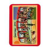 Grote lettergreet Arizona stijl Magneet (Verticaal)