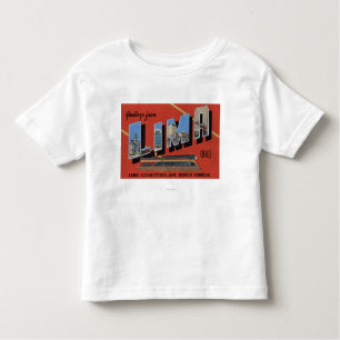 Grote letters - Lima-locomotieven zijn de wereld Kinder Shirts