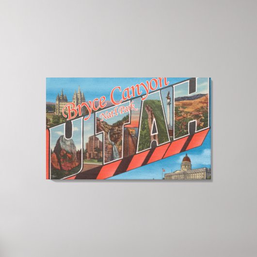 Grote letterscènes canvas afdruk (Voorkant)