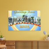 Grote letterscènes - groeten van canvas afdruk (Insitu (Woonkamer))