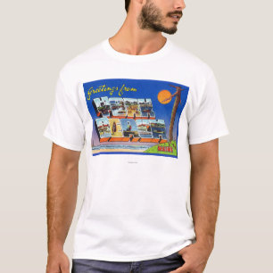 Grote letterscènes, groeten van t-shirt