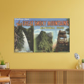 Grote letterscènes - rokerige mts. Nat'l Park, TN Canvas Afdruk (Insitu (Woonkamer))