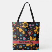 Grote Leuke Daisies Boho Inspirivity Canvas tas (Voorkant)