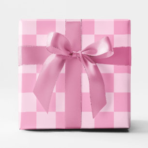 Grote Licht Roze Geruite Cadeaupapier