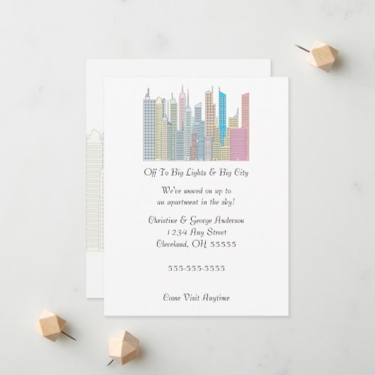 Grote Lichten Grote Stad Bewegende aankondiging (Voorkant / Achterkant in situ)