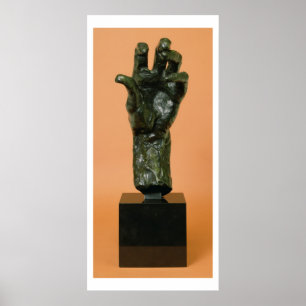 Grote linkerhand (brons) poster