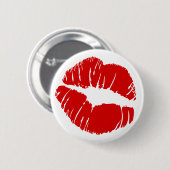 Grote lippen kussen grote lippen ronde button 5,7 cm (Voorkant /achterkant)