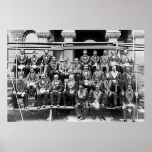 Grote Lodge van Masons: 1897 Poster