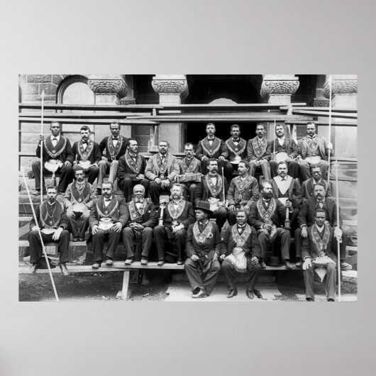 Grote Lodge van Masons: 1897 Poster (Voorkant)