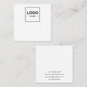 Grote Logo Sieraden Oorbel Display Visitekaartje (Voorkant / Achterkant)