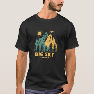 Grote lucht bergen Montana Wandelen Buiten Vintage T-shirt