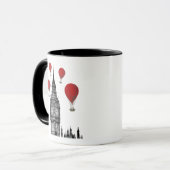 Grote luchtballonnen van Ben en Red Hot Air Mok (Voorkant links)
