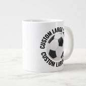 Grote Maat Gepersonaliseerde Tekst Voetbal Custom Extra Grote Beker (Voorkant rechts)