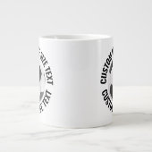 Grote Maat Gepersonaliseerde Tekst Voetbal Custom Extra Grote Beker (Voorkant)