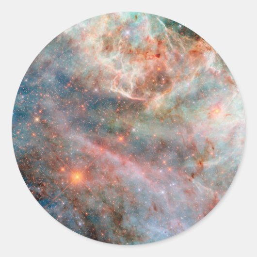 Grote Magellanic Cloud Ronde Sticker (Voorkant)