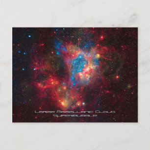 Grote Magellanic Cloud Superbubble in Nebula N44 Briefkaart