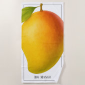 Grote Mango, Zoete Vrucht en Naam Strandlaken (Voorkant)
