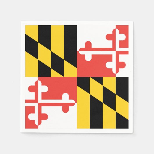 Grote Maryland vlag servetten (Voorkant)