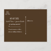 Grote Mason Jar & Burlap Lace Rustic Save the Date Aankondigingskaart (Achterkant)