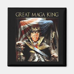 Grote Mega King Verenigde Staten vlag Ultra Maga T Magneet