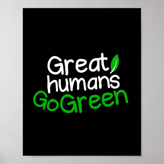 Grote mensen worden groen poster (Voorkant)