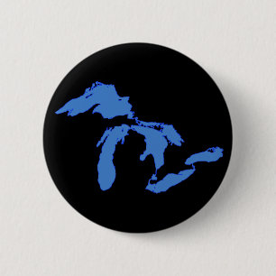 Grote Meren alleen - Ronde Button
