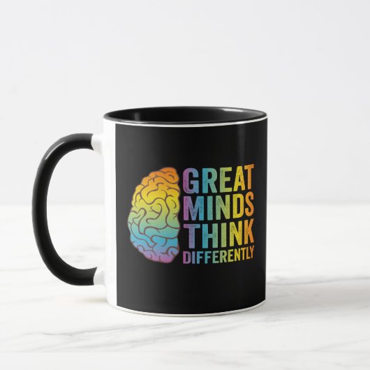 Grote Meren denken anders en neurodivergerend Mok (Links)