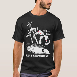Grote meren, grote scheepswrakken. t-shirt