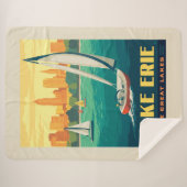 Grote Meren | Lake Erie Sherpa Deken (Voorkant (horizontaal))