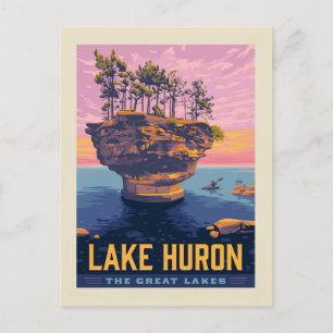 Grote Meren   Lake Huron Briefkaart