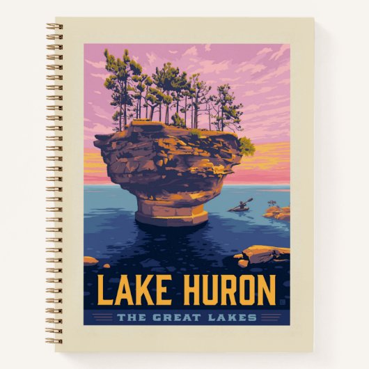 Grote Meren | Lake Huron Notitieboek (Voorkant)