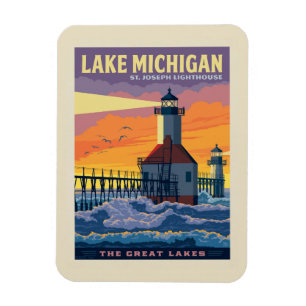 Grote Meren Lake Michigan Magneet