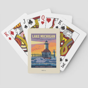 Grote Meren Lake Michigan Pokerkaarten