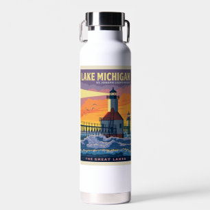 Grote Meren Lake Michigan Waterfles