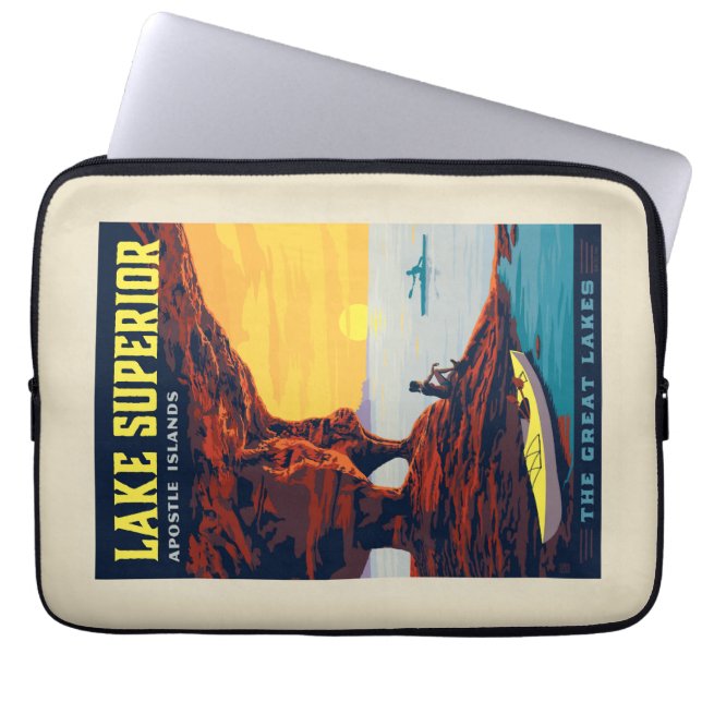 Grote Meren | Lake Superior Laptop Sleeve (Voorkant)