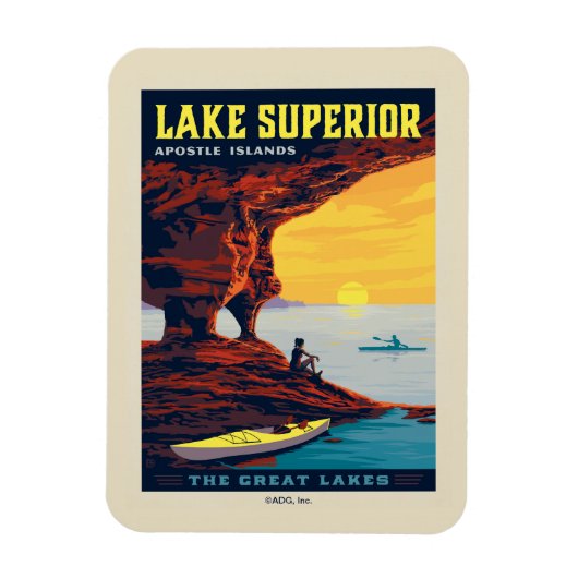Grote Meren | Lake Superior Magneet (Verticaal)