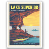 Grote Meren | Lake Superior Sticker (Voorkant)