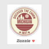 Grote Meren Staat - Michigan Avontuur Sticker (Vel)