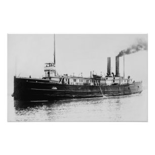 Grote Meren steamer Sydney C. McLouth  Foto Afdruk