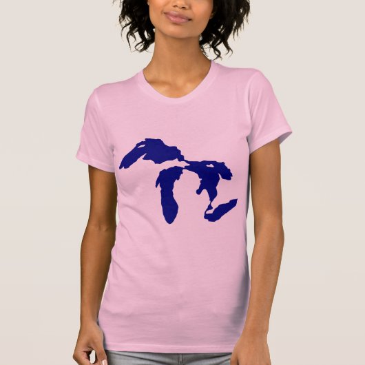 Grote meren t-shirt (Voorkant)