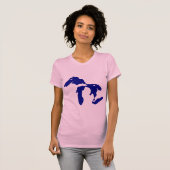 Grote meren t-shirt (Voorkant volledig)