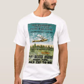 Grote meren vliegende boot t-shirt (Voorkant)