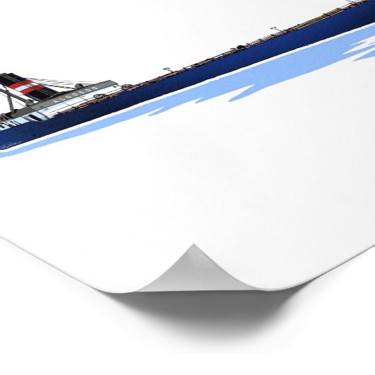 Grote Meren, vrachtschip Algosoo (1) Poster (Hoek)