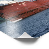 Grote meren, vrachtschip Alva C. Dinkey Foto Afdruk (Hoek)