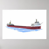 Grote meren, vrachtschip Arthur B. Homer, uitgerek Poster (Voorkant)