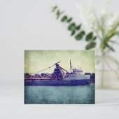 Grote Meren, vrachtschip Briefkaart (Staand voorkant)