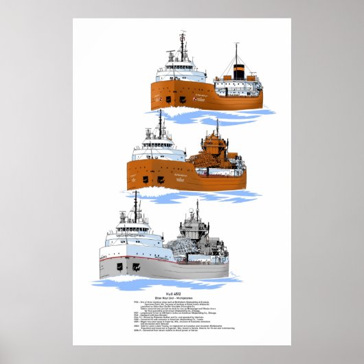 Grote Meren, vrachtschip Michipicoten Poster (Voorkant)