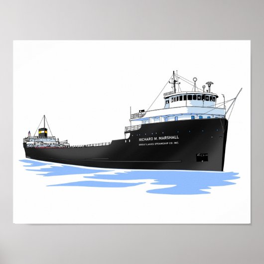 Grote Meren, vrachtschip Richard M. Marshall Poster (Voorkant)